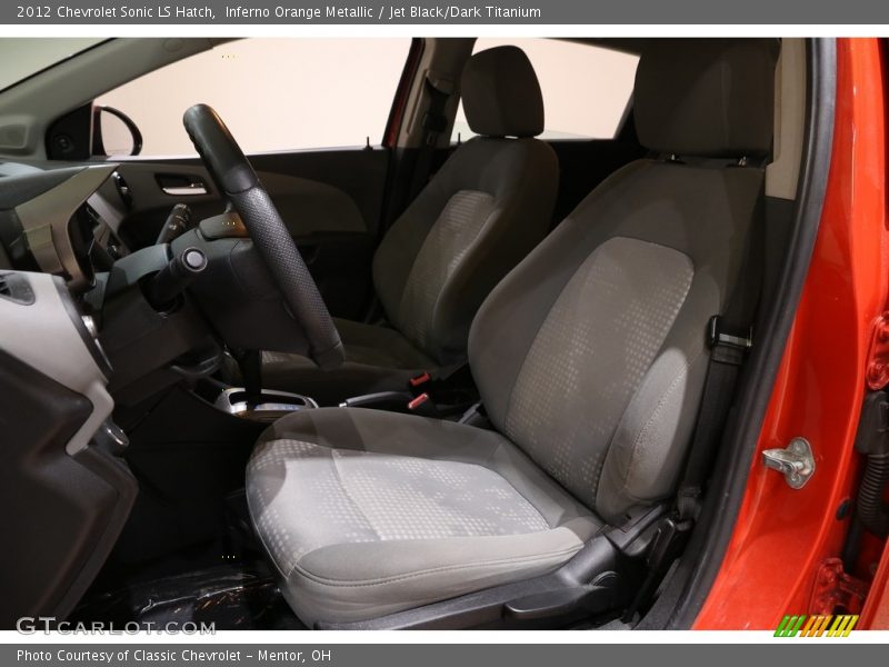 Inferno Orange Metallic / Jet Black/Dark Titanium 2012 Chevrolet Sonic LS Hatch