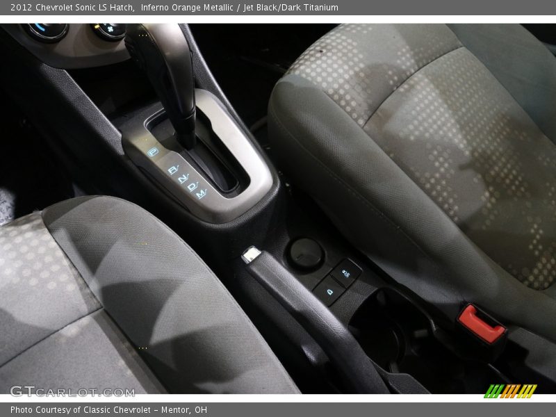 Inferno Orange Metallic / Jet Black/Dark Titanium 2012 Chevrolet Sonic LS Hatch