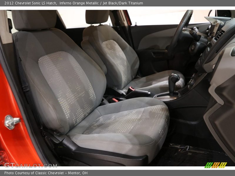 Inferno Orange Metallic / Jet Black/Dark Titanium 2012 Chevrolet Sonic LS Hatch