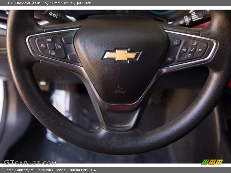Summit White / Jet Black 2018 Chevrolet Malibu LS