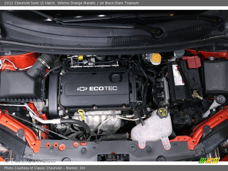 Inferno Orange Metallic / Jet Black/Dark Titanium 2012 Chevrolet Sonic LS Hatch