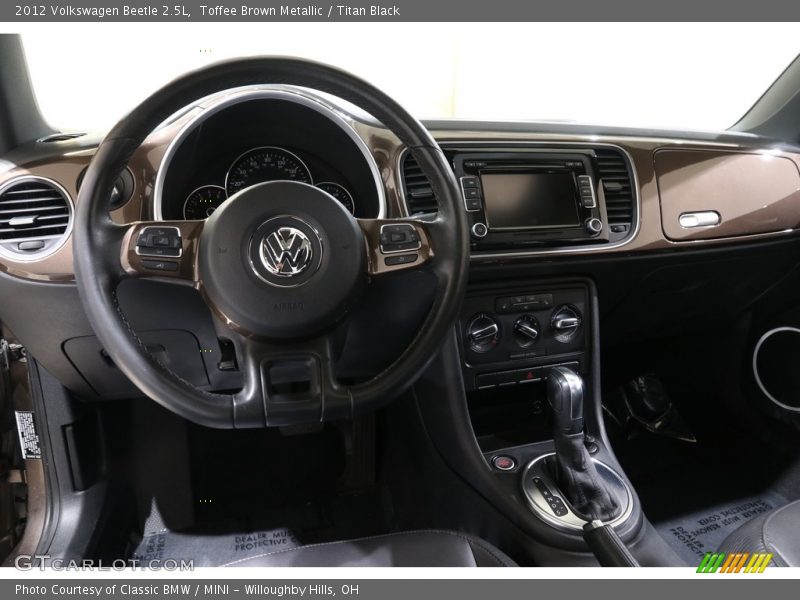 Toffee Brown Metallic / Titan Black 2012 Volkswagen Beetle 2.5L