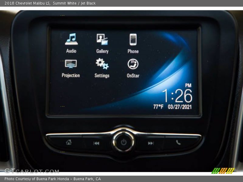 Summit White / Jet Black 2018 Chevrolet Malibu LS