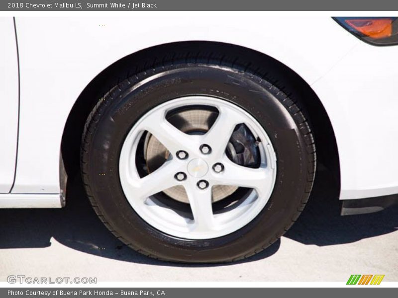 Summit White / Jet Black 2018 Chevrolet Malibu LS