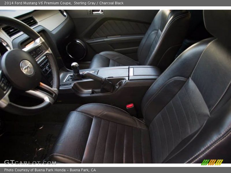 Sterling Gray / Charcoal Black 2014 Ford Mustang V6 Premium Coupe