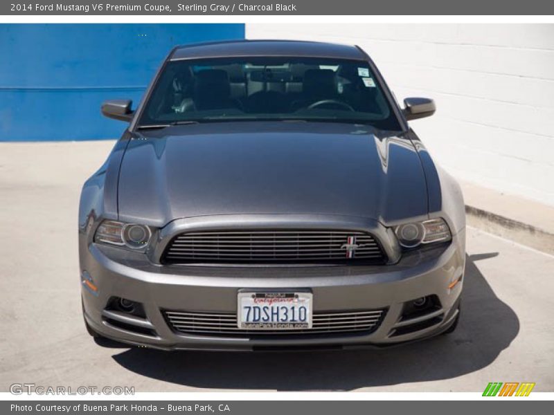 Sterling Gray / Charcoal Black 2014 Ford Mustang V6 Premium Coupe