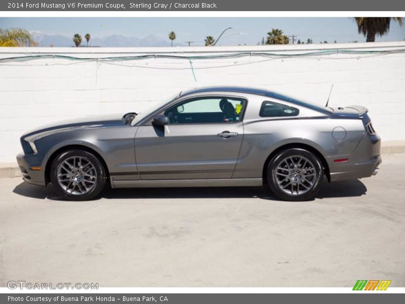 Sterling Gray / Charcoal Black 2014 Ford Mustang V6 Premium Coupe