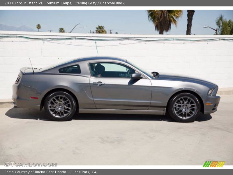Sterling Gray / Charcoal Black 2014 Ford Mustang V6 Premium Coupe