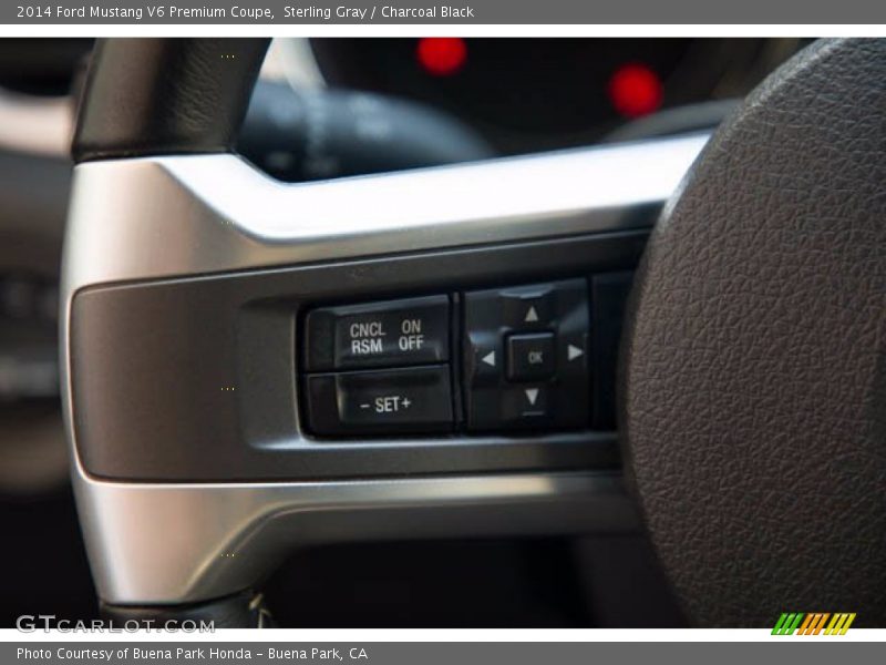 Sterling Gray / Charcoal Black 2014 Ford Mustang V6 Premium Coupe