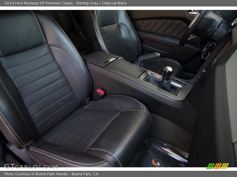 Sterling Gray / Charcoal Black 2014 Ford Mustang V6 Premium Coupe