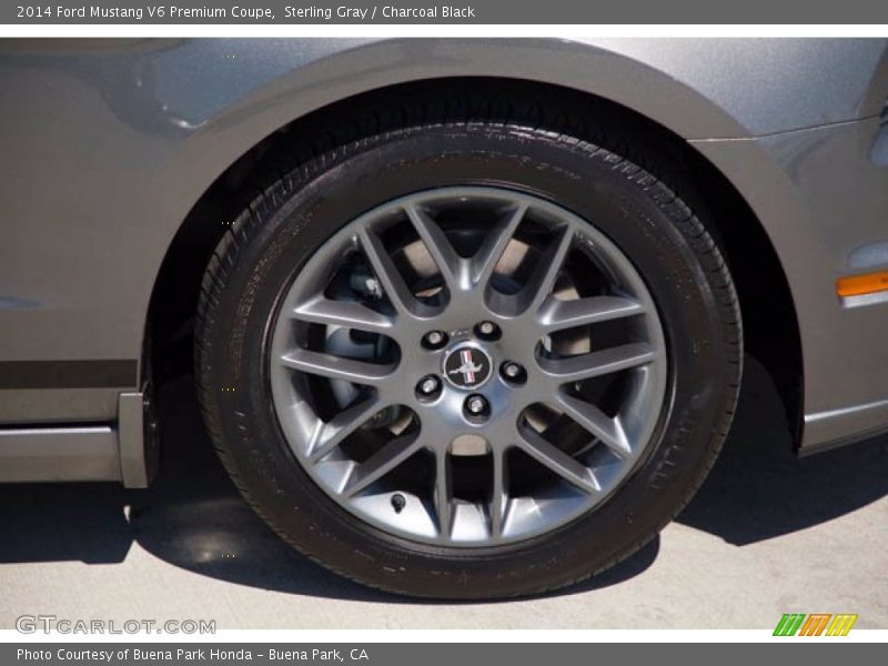 Sterling Gray / Charcoal Black 2014 Ford Mustang V6 Premium Coupe