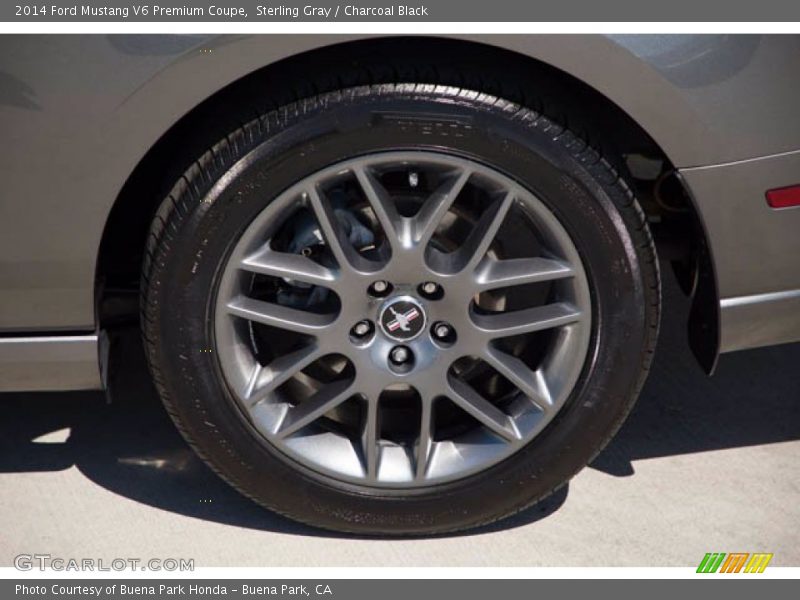 Sterling Gray / Charcoal Black 2014 Ford Mustang V6 Premium Coupe