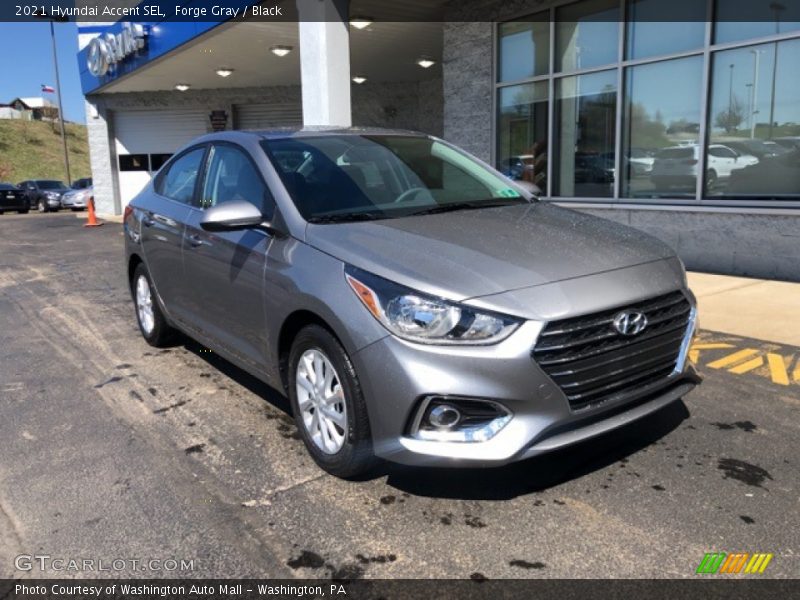 Forge Gray / Black 2021 Hyundai Accent SEL