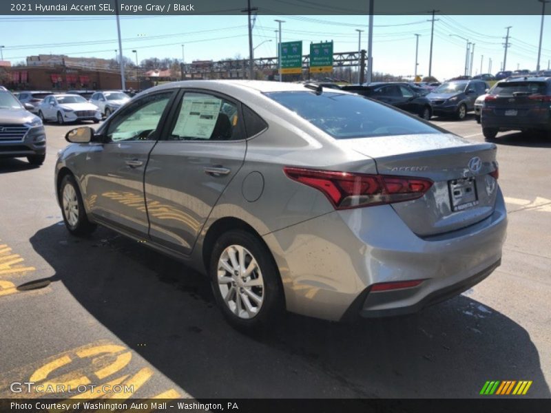 Forge Gray / Black 2021 Hyundai Accent SEL