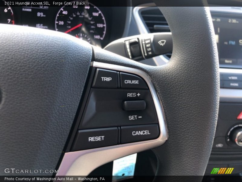 Forge Gray / Black 2021 Hyundai Accent SEL