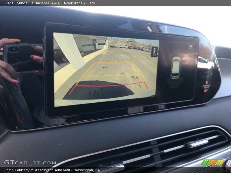 Hyper White / Black 2021 Hyundai Palisade SEL AWD