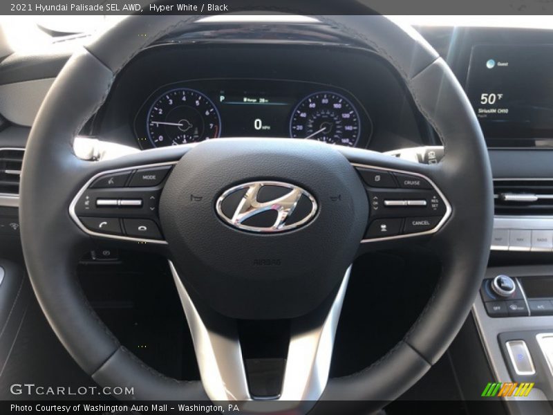 Hyper White / Black 2021 Hyundai Palisade SEL AWD