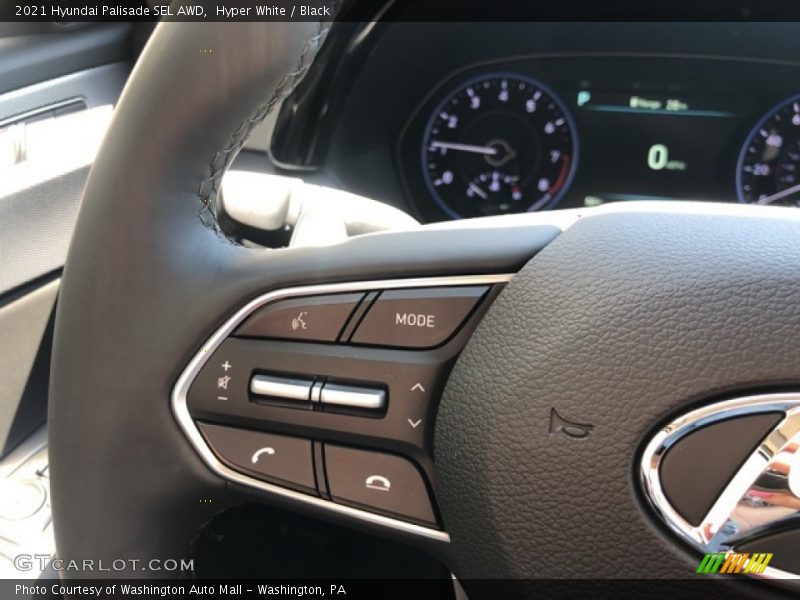 Hyper White / Black 2021 Hyundai Palisade SEL AWD