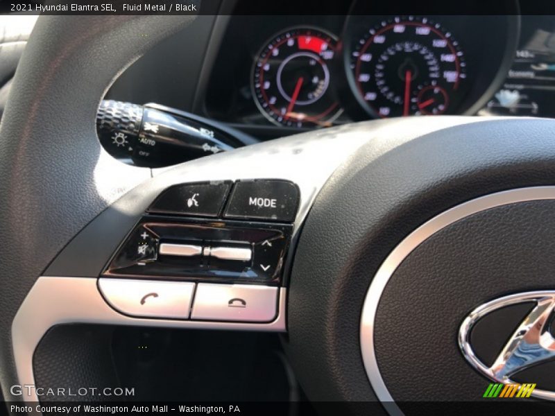 Fluid Metal / Black 2021 Hyundai Elantra SEL