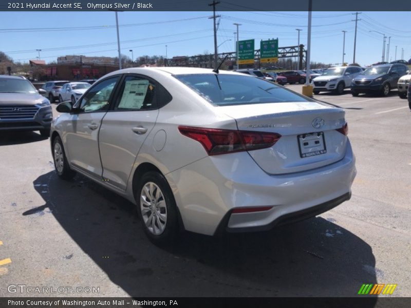 Olympus Silver / Black 2021 Hyundai Accent SE