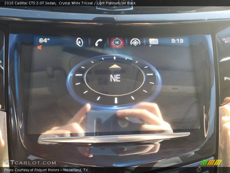 Crystal White Tricoat / Light Platinum/Jet Black 2016 Cadillac CTS 2.0T Sedan