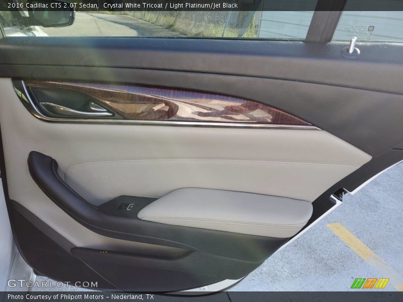 Crystal White Tricoat / Light Platinum/Jet Black 2016 Cadillac CTS 2.0T Sedan