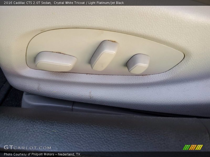 Crystal White Tricoat / Light Platinum/Jet Black 2016 Cadillac CTS 2.0T Sedan