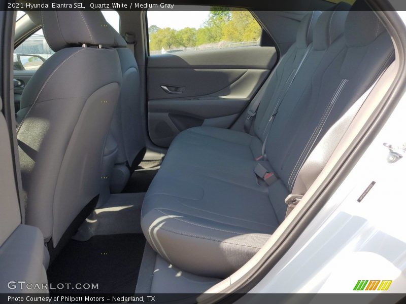 Quartz White / Medium Gray 2021 Hyundai Elantra SEL