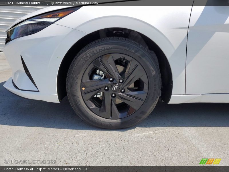 Quartz White / Medium Gray 2021 Hyundai Elantra SEL
