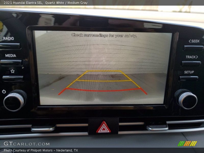 Quartz White / Medium Gray 2021 Hyundai Elantra SEL