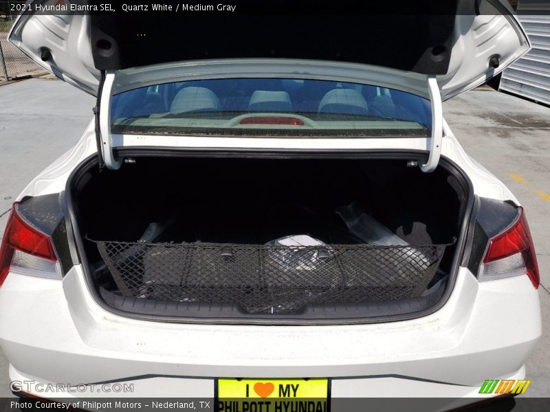Quartz White / Medium Gray 2021 Hyundai Elantra SEL