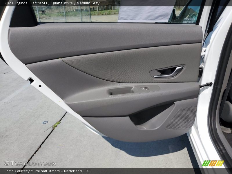 Quartz White / Medium Gray 2021 Hyundai Elantra SEL