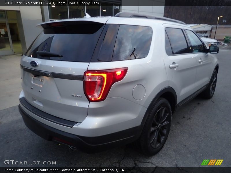 Ingot Silver / Ebony Black 2018 Ford Explorer XLT 4WD