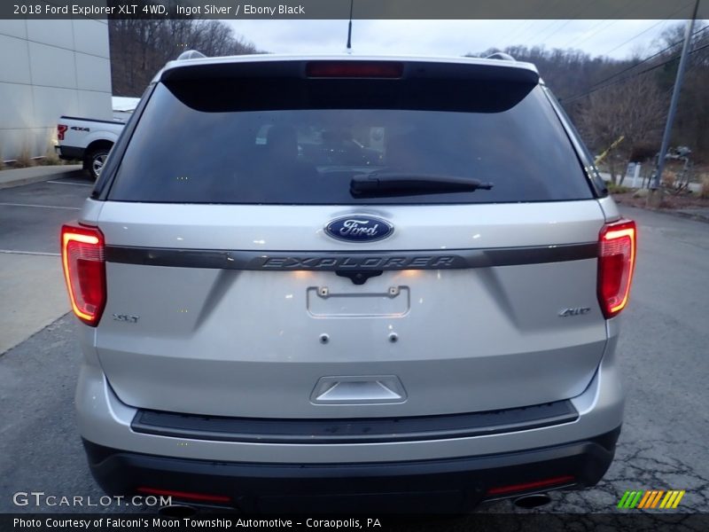 Ingot Silver / Ebony Black 2018 Ford Explorer XLT 4WD