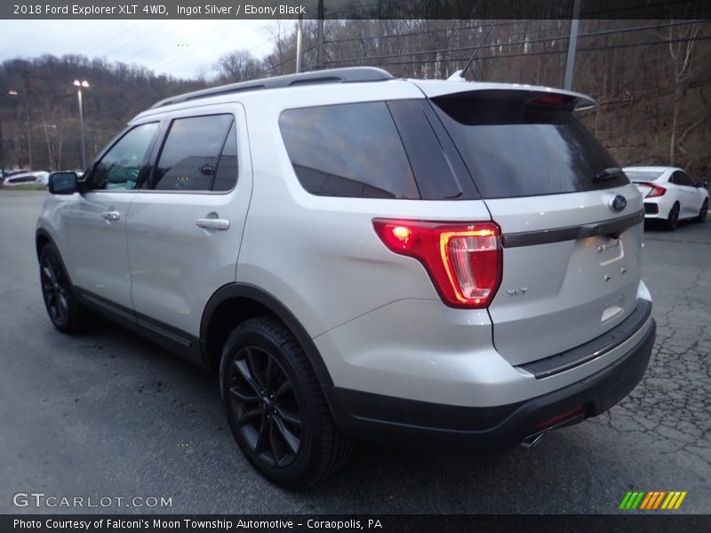 Ingot Silver / Ebony Black 2018 Ford Explorer XLT 4WD