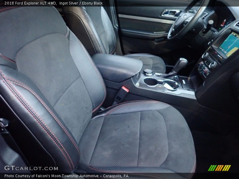 Ingot Silver / Ebony Black 2018 Ford Explorer XLT 4WD