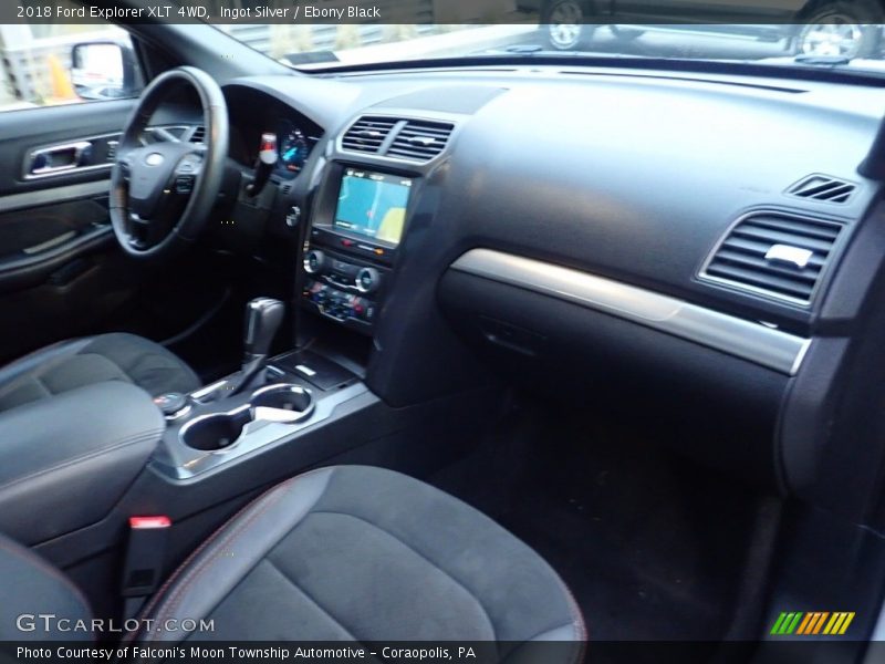 Ingot Silver / Ebony Black 2018 Ford Explorer XLT 4WD