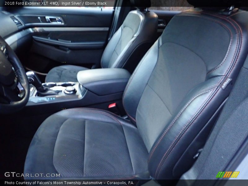 Ingot Silver / Ebony Black 2018 Ford Explorer XLT 4WD