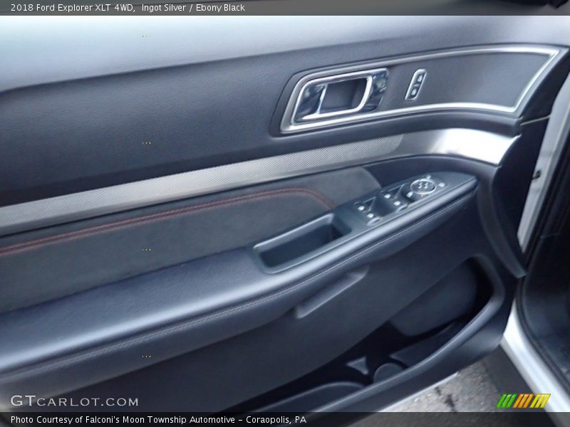 Ingot Silver / Ebony Black 2018 Ford Explorer XLT 4WD