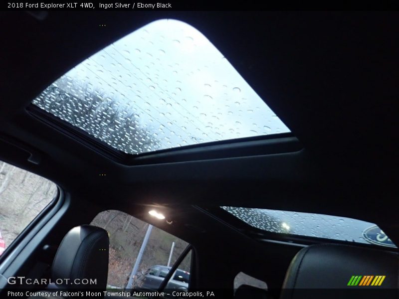 Ingot Silver / Ebony Black 2018 Ford Explorer XLT 4WD