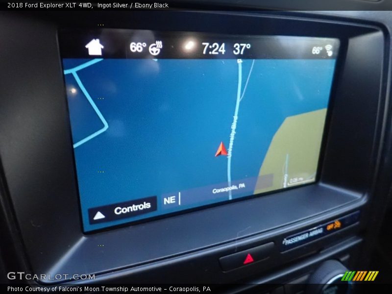 Ingot Silver / Ebony Black 2018 Ford Explorer XLT 4WD