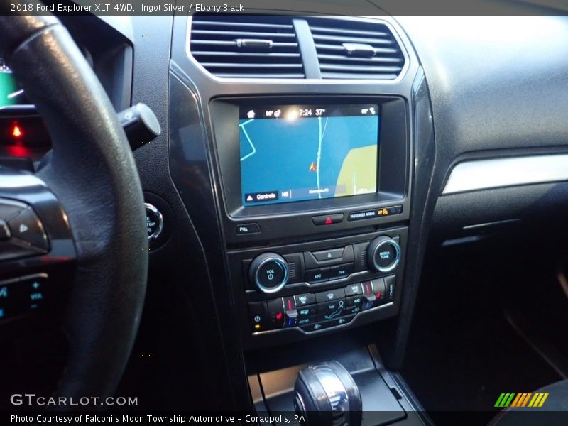 Ingot Silver / Ebony Black 2018 Ford Explorer XLT 4WD