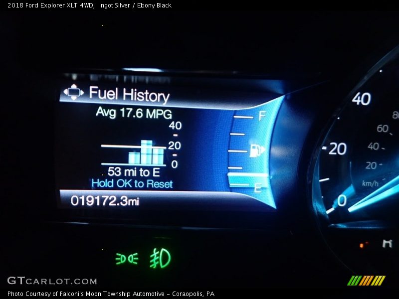 Ingot Silver / Ebony Black 2018 Ford Explorer XLT 4WD