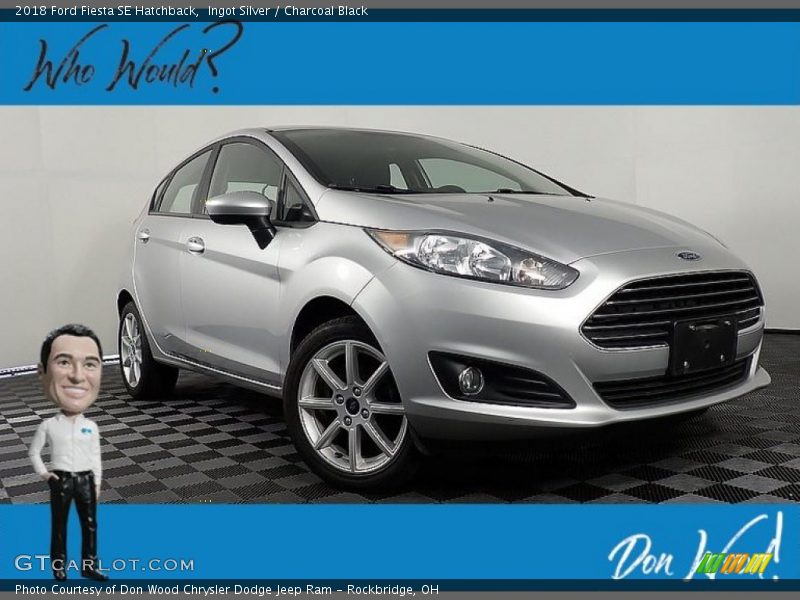 Ingot Silver / Charcoal Black 2018 Ford Fiesta SE Hatchback