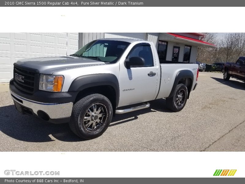 Pure Silver Metallic / Dark Titanium 2010 GMC Sierra 1500 Regular Cab 4x4