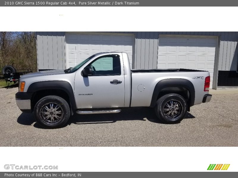  2010 Sierra 1500 Regular Cab 4x4 Pure Silver Metallic