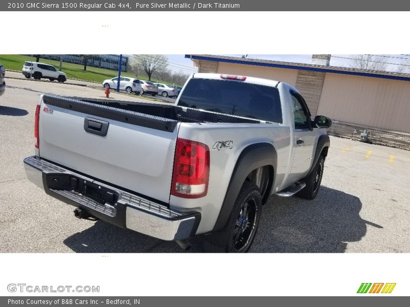 Pure Silver Metallic / Dark Titanium 2010 GMC Sierra 1500 Regular Cab 4x4