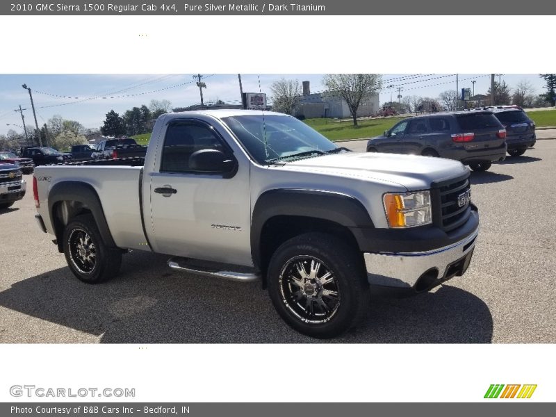  2010 Sierra 1500 Regular Cab 4x4 Pure Silver Metallic