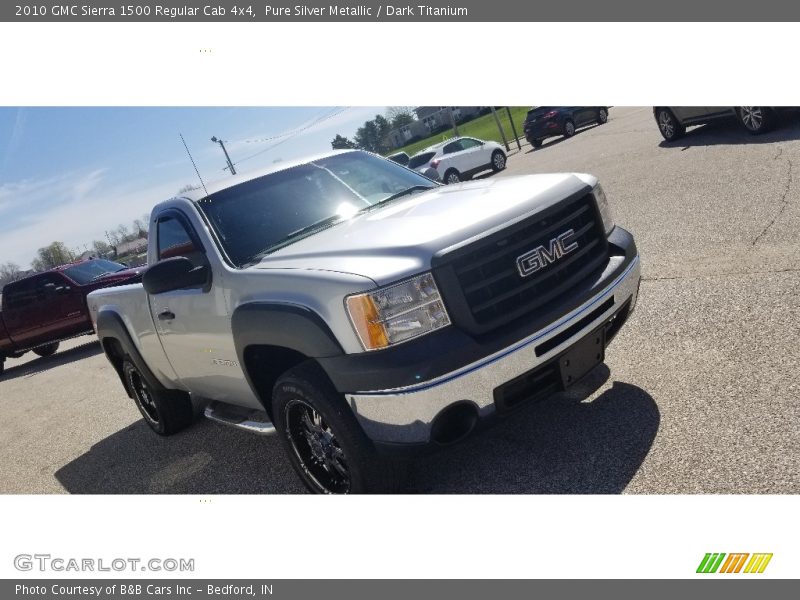 Pure Silver Metallic / Dark Titanium 2010 GMC Sierra 1500 Regular Cab 4x4