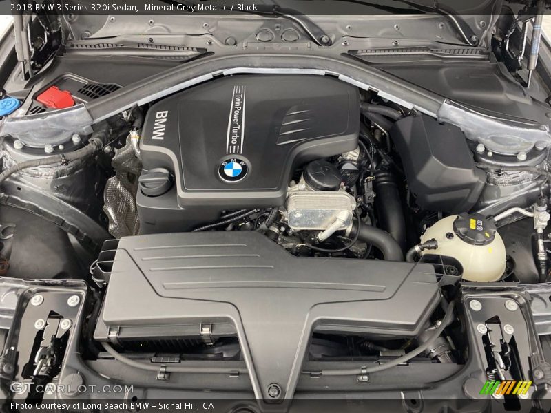 Mineral Grey Metallic / Black 2018 BMW 3 Series 320i Sedan